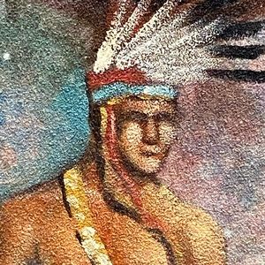 Kachina Painting Art Native American 20x24